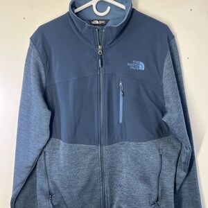 The North Face Men's sweater fleece Two-Tone Blue Performance Jacket NWOT